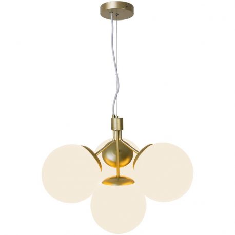 Candelabre, Lustre - Lustra stil modern, extravagant Ivona alama/ sticla alba