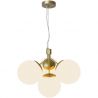 Lustra stil modern, extravagant Ivona negru/ sticla fumurie