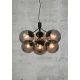 Candelabre, Lustre - Lustra stil modern, extravagant Ivona negru/ sticla fumurie