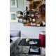 Candelabre, Lustre - Lustra stil modern, extravagant Ivona negru/ sticla fumurie