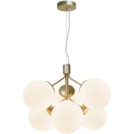 Candelabre, Lustre - Lustra stil modern, extravagant Ivona alama/ sticla alba
