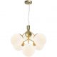 Candelabre, Lustre - Lustra stil modern, extravagant Ivona alama/ sticla alba