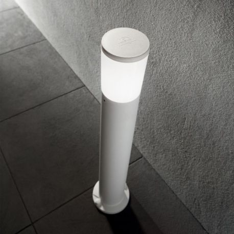 Stalpi - Stalp iluminat exterior modern ATENA PT1 BIANCO