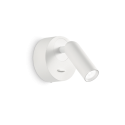 Aplica moderna cu spot LED directionabil BEAN ROUND AP alba