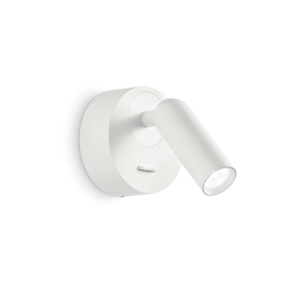 Aplica moderna cu spot LED directionabil BEAN ROUND AP alba