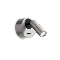 Aplica moderna cu spot LED directionabil BEAN ROUND AP nickel