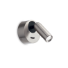 Aplica moderna cu spot LED directionabil BEAN ROUND AP nickel