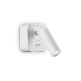 Aplica moderna cu spot LED directionabil BEAN SQUARE AP alba