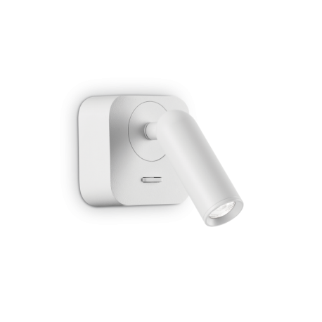 Aplice cu Spot - Aplica moderna cu spot LED directionabil BEAN SQUARE AP alba