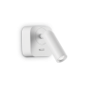 Aplica moderna cu spot LED directionabil BEAN SQUARE AP alba