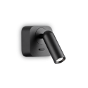 Aplica moderna cu spot LED directionabil BEAN SQUARE AP neagra