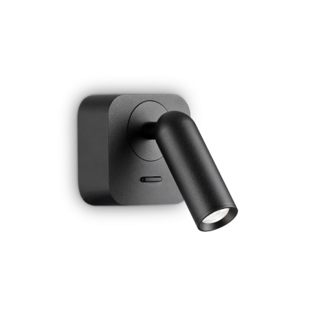 Aplice cu Spot - Aplica moderna cu spot LED directionabil BEAN SQUARE AP neagra