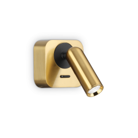Aplica moderna cu spot LED directionabil BEAN SQUARE AP alama