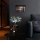 Aplice, corpuri de iluminat pentru pereti - Aplica design Loft, negru/ champagne