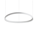 Lustra LED suspendata design circular GEMINI SP D081 BIANCO