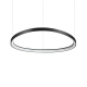 Pendule, Lustre suspendate - Lustra LED suspendata design circular GEMINI SP D081 NERO