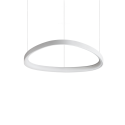 Lustra LED suspendata design circular GEMINI SP D061 BIANCO