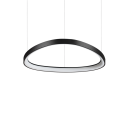 Lustra LED suspendata design circular GEMINI SP D061 NERO
