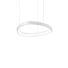Lustra LED suspendata design circular GEMINI SP D042 BIANCO