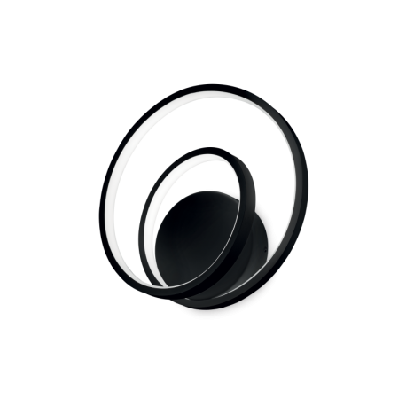 Aplice, corpuri de iluminat pentru pereti - Aplica LED design modern circular OZ AP ON-OFF NERO