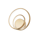Aplice, corpuri de iluminat pentru pereti - Aplica LED design modern circular OZ AP ON-OFF OTTONE