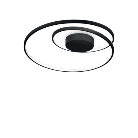 Lustre aplicate - Lustra / Plafoniera LED design modern circular OZ PL ON-OFF NERO