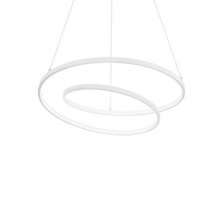 Pendule, Lustre suspendate - Lustra LED suspendata design modern circular OZ SP D60 ON-OFF BIANCO