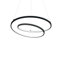 Lustra LED suspendata design modern circular OZ SP D60 ON-OFF NERO