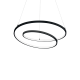 Pendule, Lustre suspendate - Lustra LED suspendata design modern circular OZ SP D60 ON-OFF NERO