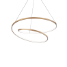 Lustra LED suspendata design modern circular OZ SP D60 ON-OFF OTTONE