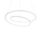 Lustra LED suspendata design modern circular OZ SP D80 ON-OFF BIANCO