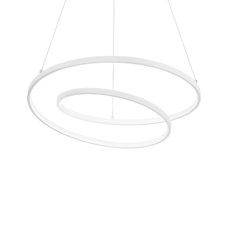 Pendule, Lustre suspendate - Lustra LED suspendata design modern circular OZ SP D80 ON-OFF BIANCO