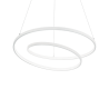 Lustra LED suspendata design modern circular OZ SP D80 ON-OFF BIANCO