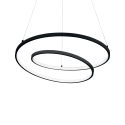 Lustra LED suspendata design modern circular OZ SP D80 ON-OFF NERO