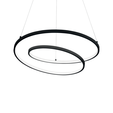 Pendule, Lustre suspendate - Lustra LED suspendata design modern circular OZ SP D80 ON-OFF NERO