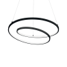 Lustra LED suspendata design modern circular OZ SP D80 ON-OFF NERO