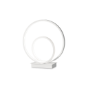 Lampa de masa LED design modern circular OZ TL ON-OFF BIANCO