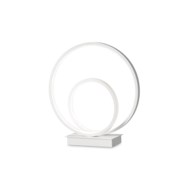 Lampa de masa LED design modern circular OZ TL ON-OFF BIANCO