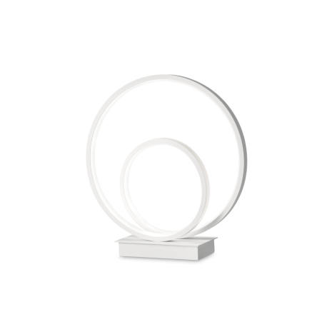 Veioze - Lampa de masa LED design modern circular OZ TL ON-OFF BIANCO