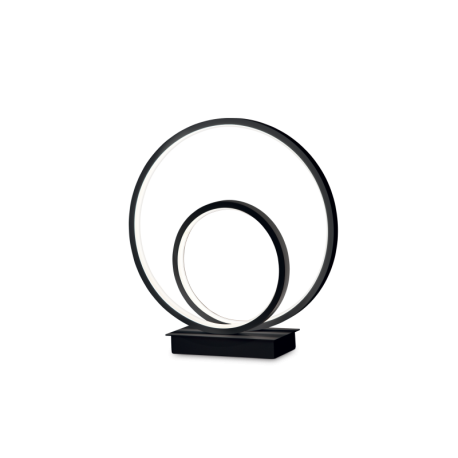 Veioze - Lampa de masa LED design modern circular OZ TL ON-OFF NERO