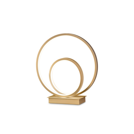 Veioze - Lampa de masa LED design modern circular OZ TL ON-OFF OTTONE