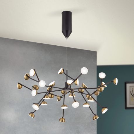 Candelabre, Lustre - Lustra suspendata moderna cu 36 de surse LED Blossom