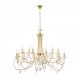Candelabre, Lustre - Candelabru 12 brate stil clasic cu cristale Swarovski Giada auriu mat