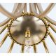 Candelabre, Lustre - Candelabru 6 brate stil clasic cu cristale Swarovski Giada auriu mat