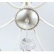 Candelabre, Lustre - Candelabru 6 brate stil clasic cu cristale Swarovski Giada argintiu mat