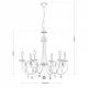 Candelabre, Lustre - Candelabru 6 brate stil clasic cu cristale Swarovski Giada argintiu mat