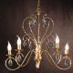 Candelabru 5 brate stil clasic cu cristale K9 Alessia auriu
