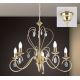 Candelabre, Lustre - Candelabru 5 brate stil clasic cu cristale K9 Alessia auriu
