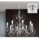 Candelabre, Lustre - Candelabru 8 brate stil clasic cu cristale K9 Alessia crom