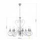 Candelabre, Lustre - Candelabru 8 brate stil clasic cu cristale K9 Alessia crom